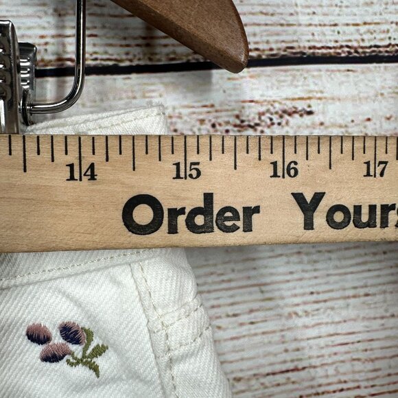 Reformation Jean Shorts Womens 27 Multi Charlie Fruitloops High Rise Embroidered - Picture 7 of 13